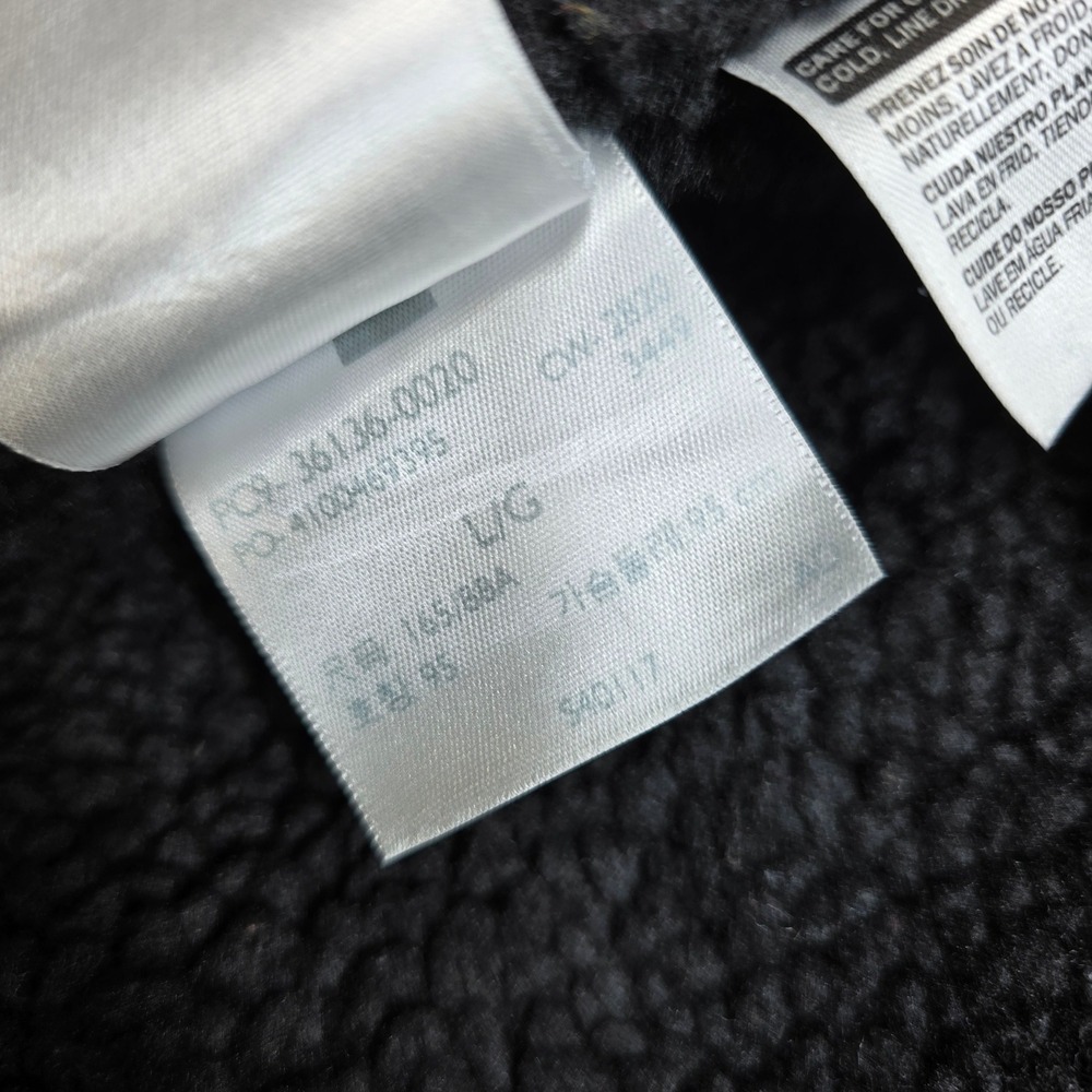 Levi Denim Sherpa Trucker‎ Jacket Women Large Black Jeans - Picture 10 of 15